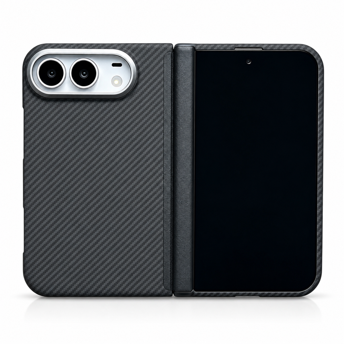 NexTECH® | Ultra-Thin Full-Cover Aramid Fiber Magnetic Case with Hinge Protection for iPhone Ultra