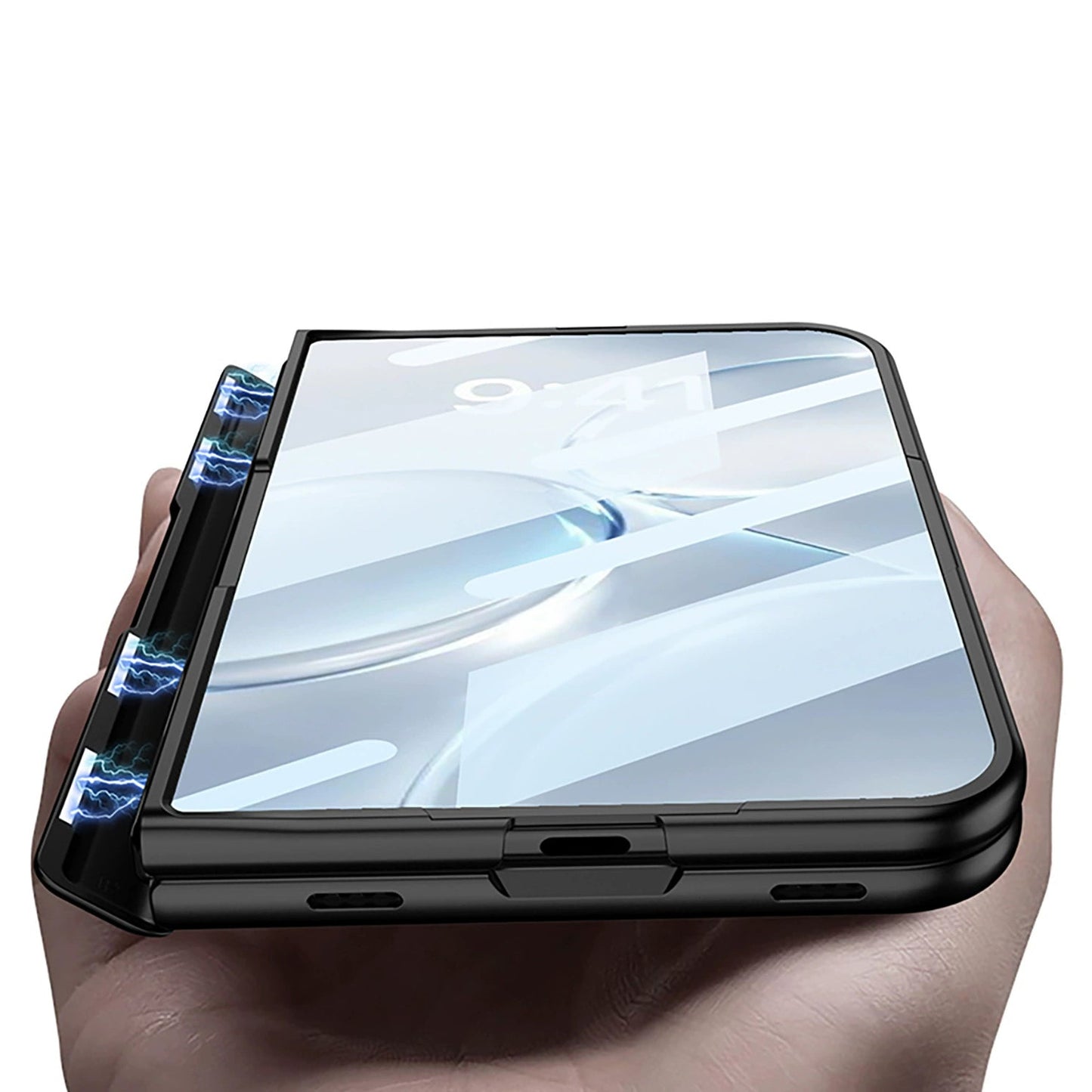 NexTECH® | Full-Cover MagSafe Case with 360° Rotating Ring & Screen Protector for iPhone Duo