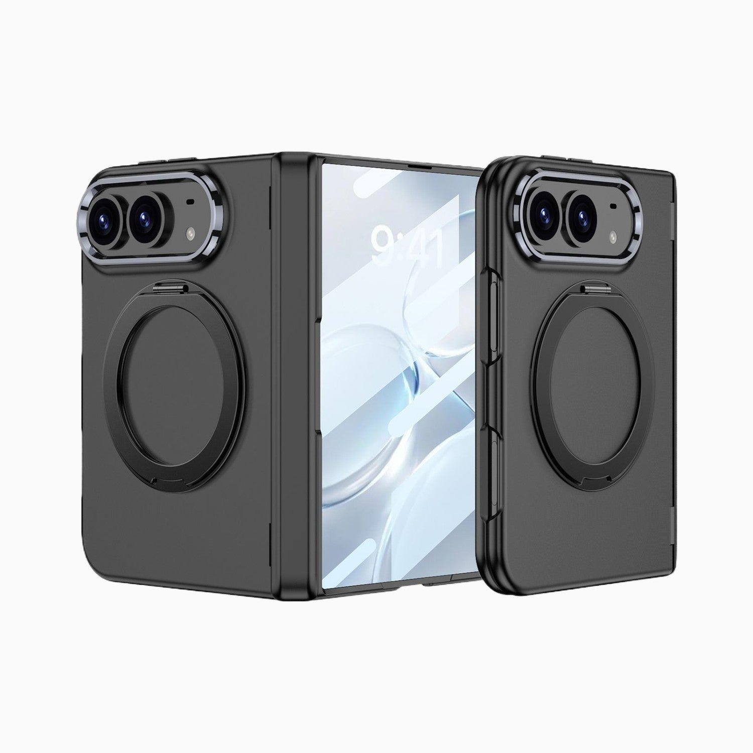 NexTECH® | Full-Cover MagSafe Case with 360° Rotating Ring & Screen Protector for iPhone Duo