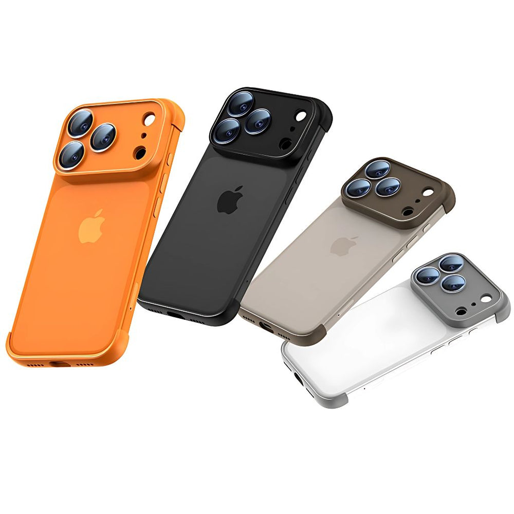 NexTECH® | Bezel-less Shockproof Case with Corner Pads & Lens Protection for iPhone
