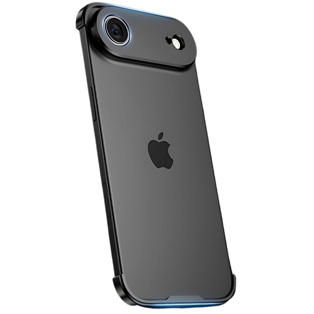 NexTECH® | Metal Bezel-Less Shockproof Case with Corner Pads & Lens Protection for iPhone