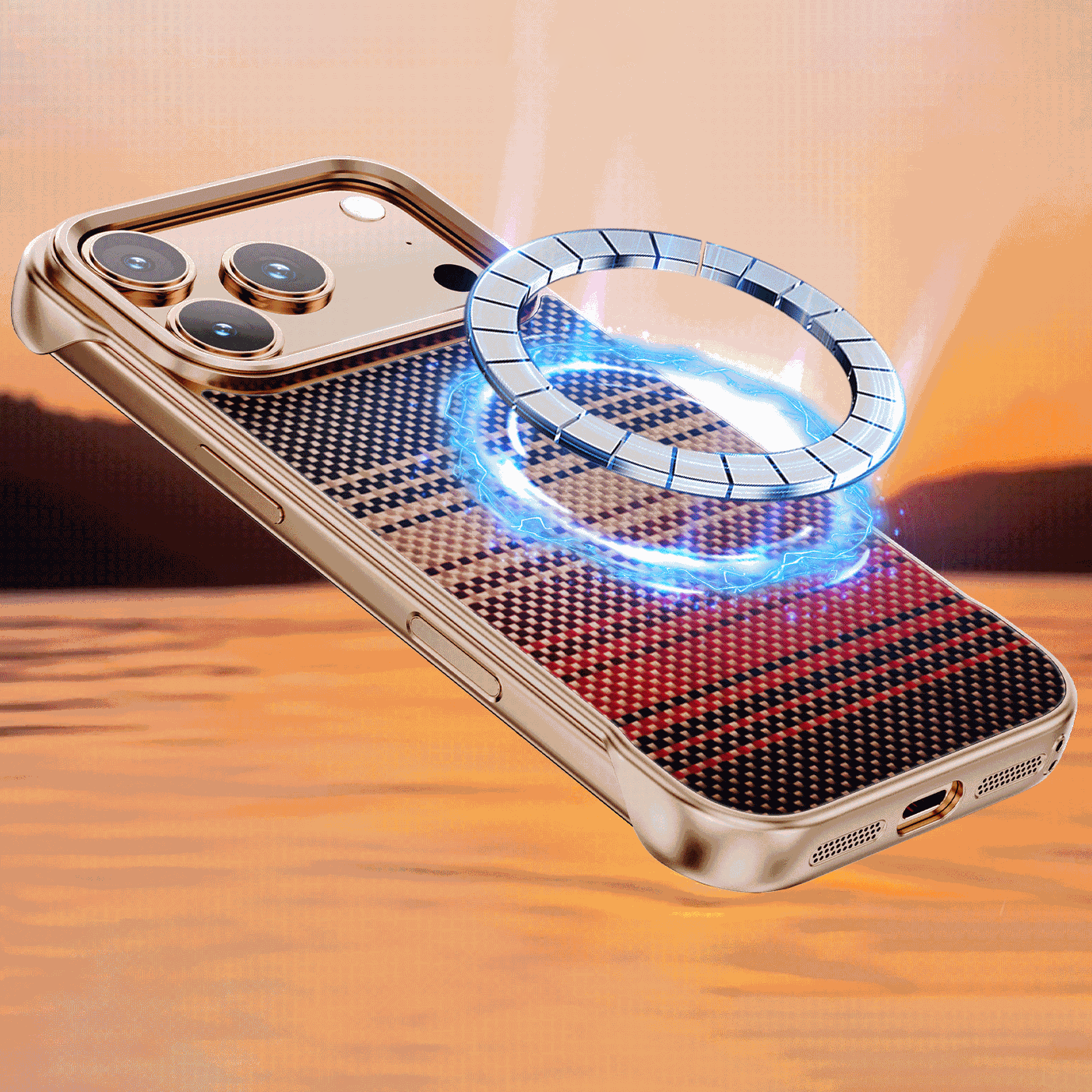 NexTECH® | Ultra-Slim Aramid Woven MagSafe Case for iPhone 17 Series