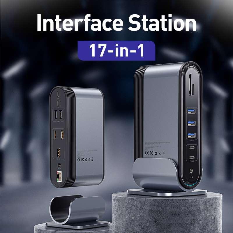 NexTECH® | 17 - in - 1 Docking Station with Type - C/PD/HMDI/SD/TF/USB - NexTECHCJJJJTJT39821 - 16ports - CNEUUK
