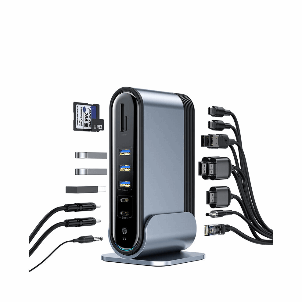 NexTECH® | 17 - in - 1 Docking Station with Type - C/PD/HMDI/SD/TF/USB - NexTECHCJJJJTJT39821 - 16ports - CNEUUK