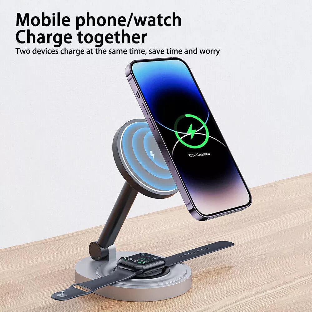 NexTECH® | 2 - in - 1 Foldable Magnetic Wireless Charger - NexTECHCJYD191411901AZ