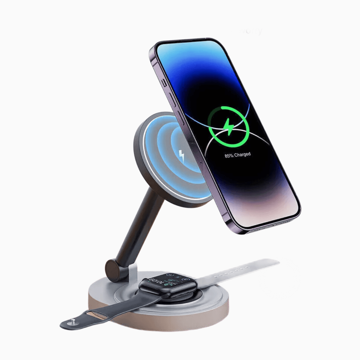 NexTECH® | 2 - in - 1 Foldable Magnetic Wireless Charger - NexTECHCJYD191411901AZ