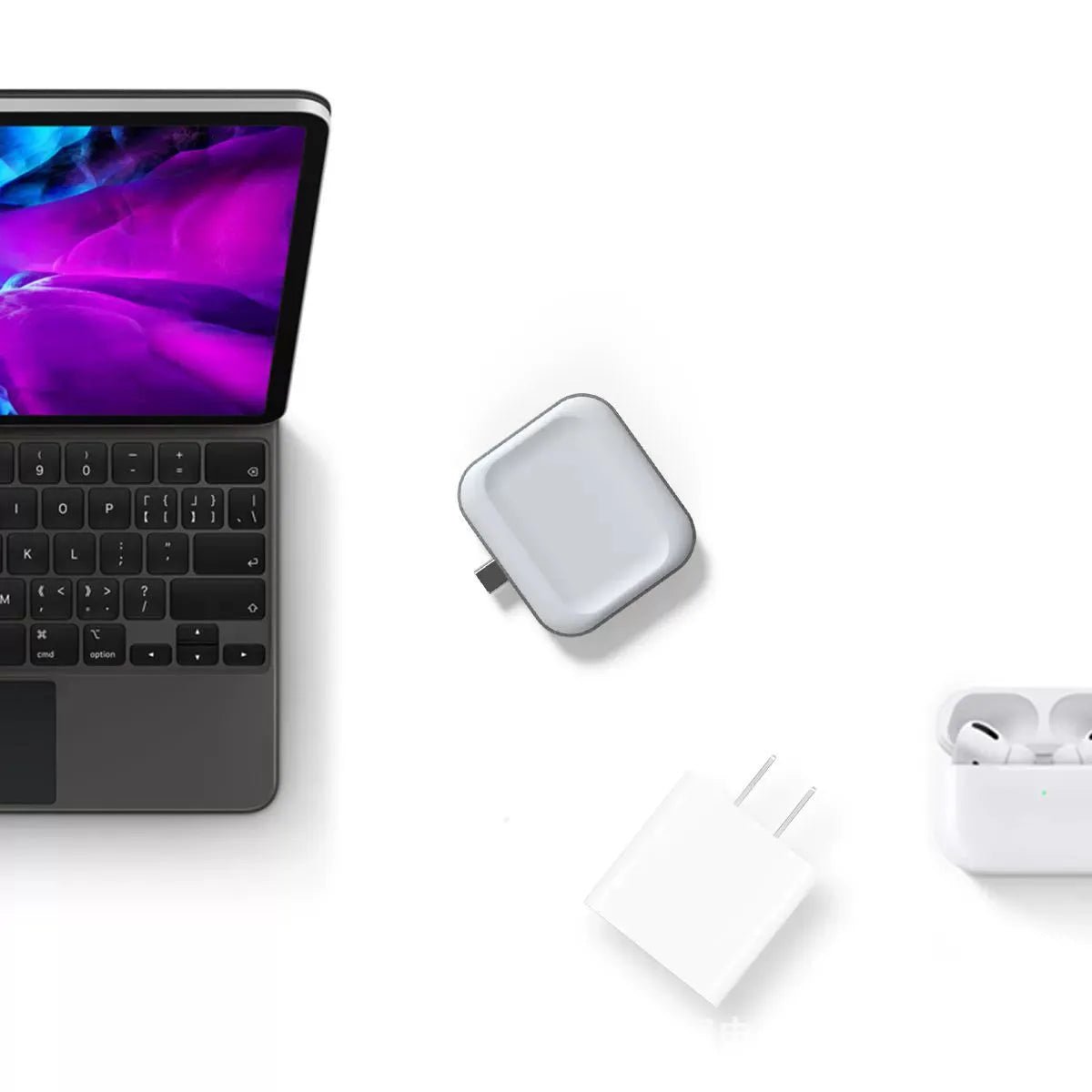 NexTECH® | 2 - in - 1 Wireless Charger for AirPods and Apple Watch - NexTECHCJSJ165403101AZ