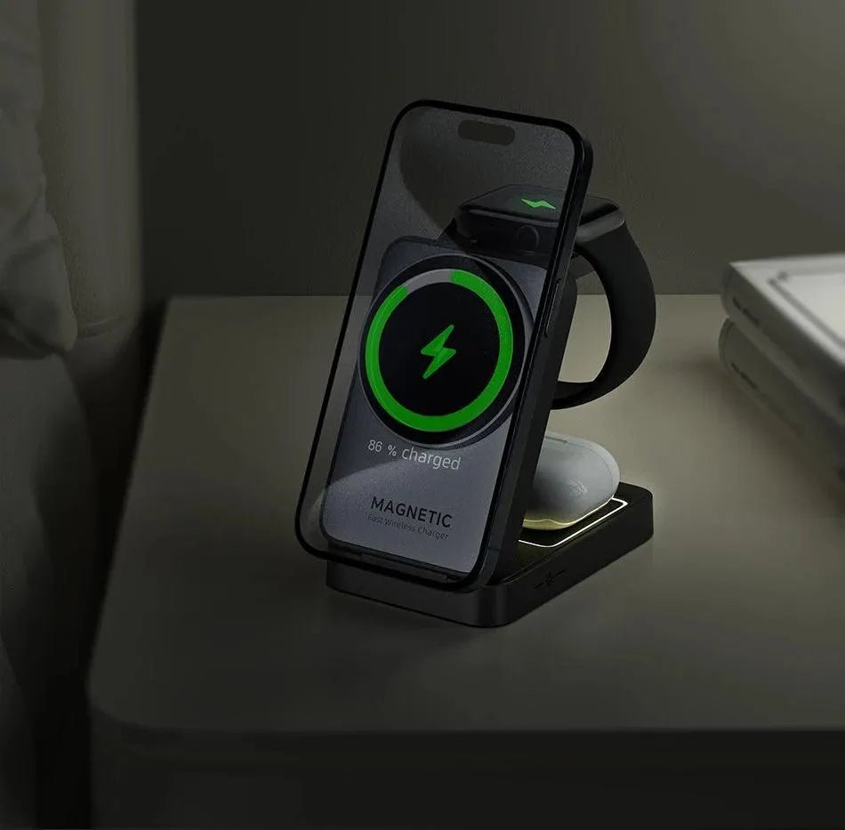 NexTECH® | 3 - in - 1 Foldable Wireless Charger for MagSafe - NexTECHCJYD210515101AZ