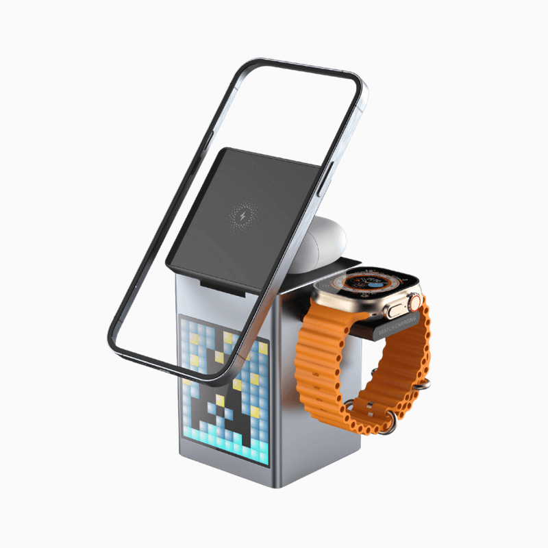 NexTECH® | 3 in 1 Magnetic Charger with Alarm Clock & Bluetooth Speaker - NexTECHCJYD210532801AZ