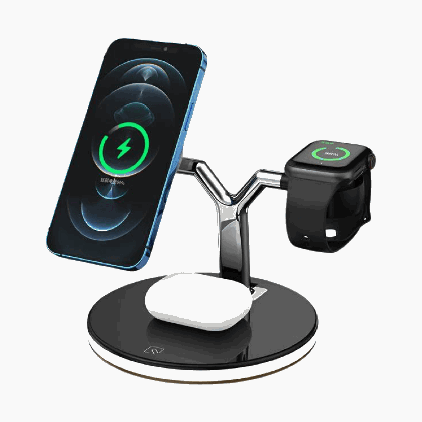 NexTECH® | 3 - in - 1 Magnetic Fast Wireless Charging station - NexTECHCJCD100621602BY