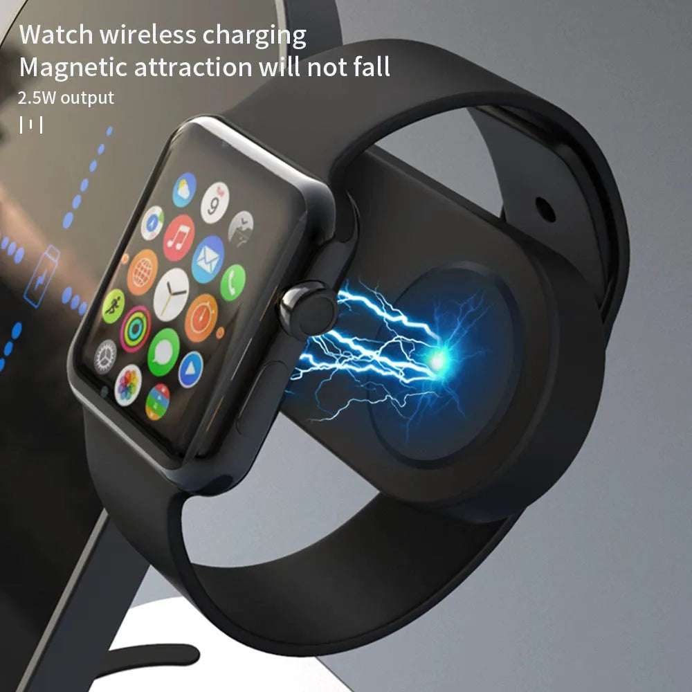 NexTECH® | 3 - in - 1 Wireless Charger with LED Clock - NexTECHCJQC166423001AZ
