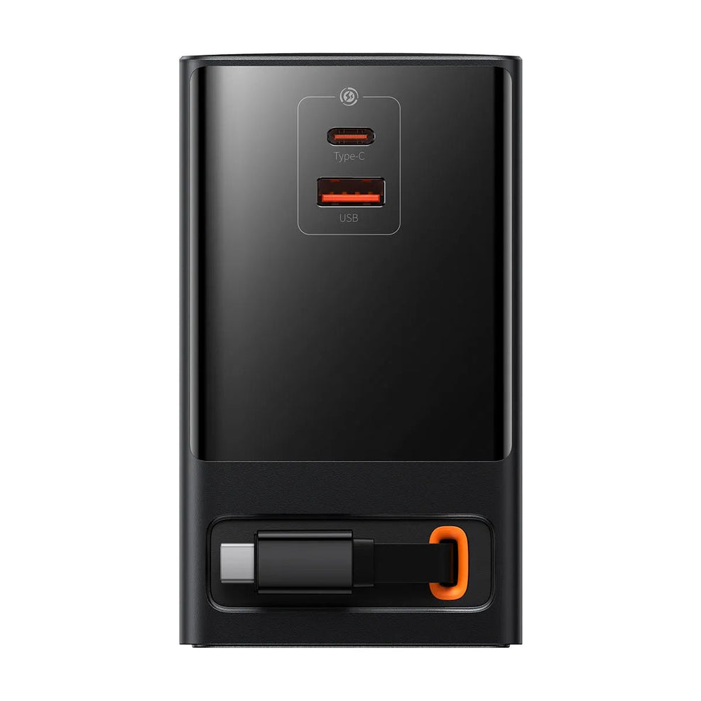 NexTECH® | 65W GaN Multiport Phone Charger With Retractable Cable