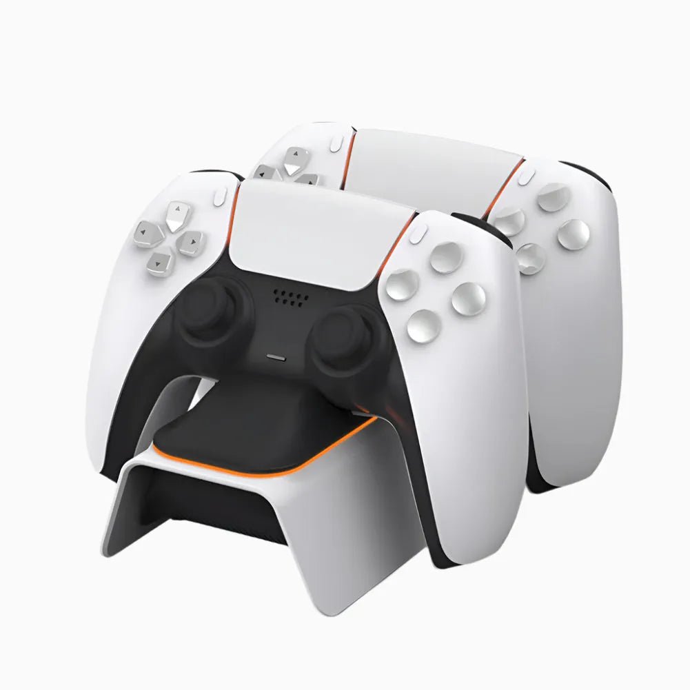 NexTECH® | Dual PS5 Gamepad Wireless Charging Dock - NexTECHCJXFLPCD00392 - US - White