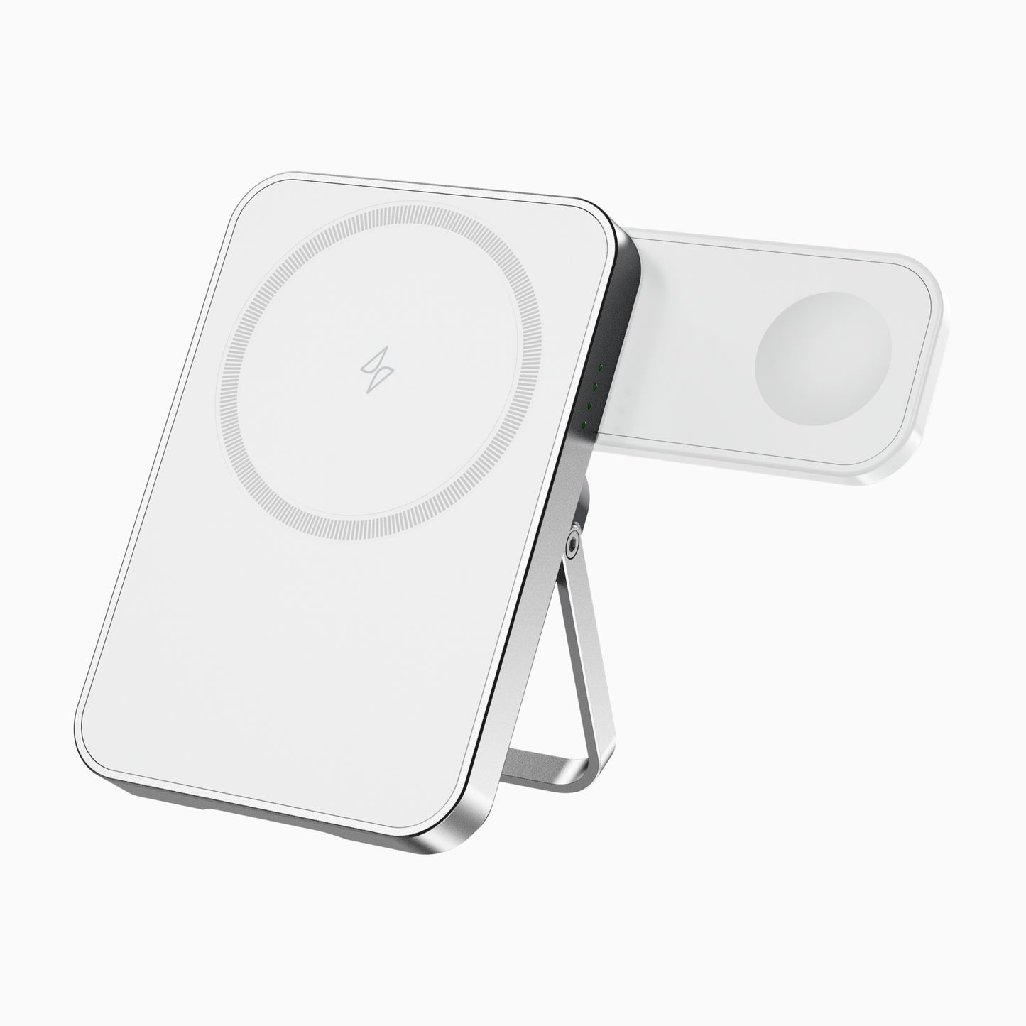 NexTECH® | Slim Metal MagSafe Power Bank with Watch Charging & Stand