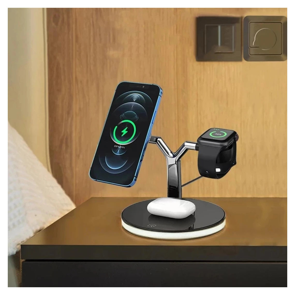 NexTECH® | 3-in-1 Magnetic Fast Wireless Charging station